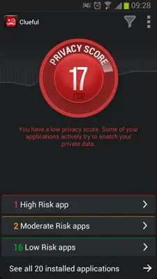 Clueful Privacy Advisor android App screenshot 0